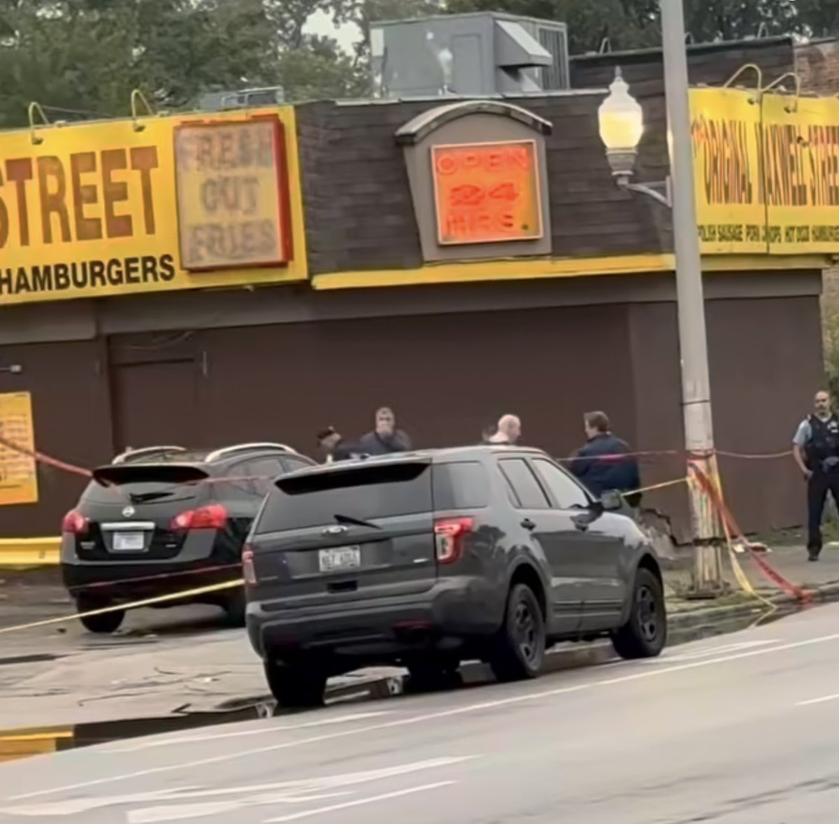 Independence & Harrison FEMALE SHOT & KILLED Chicago Police are investigating a shooting that left a female dead at Maxwell's restaurant overnight. 