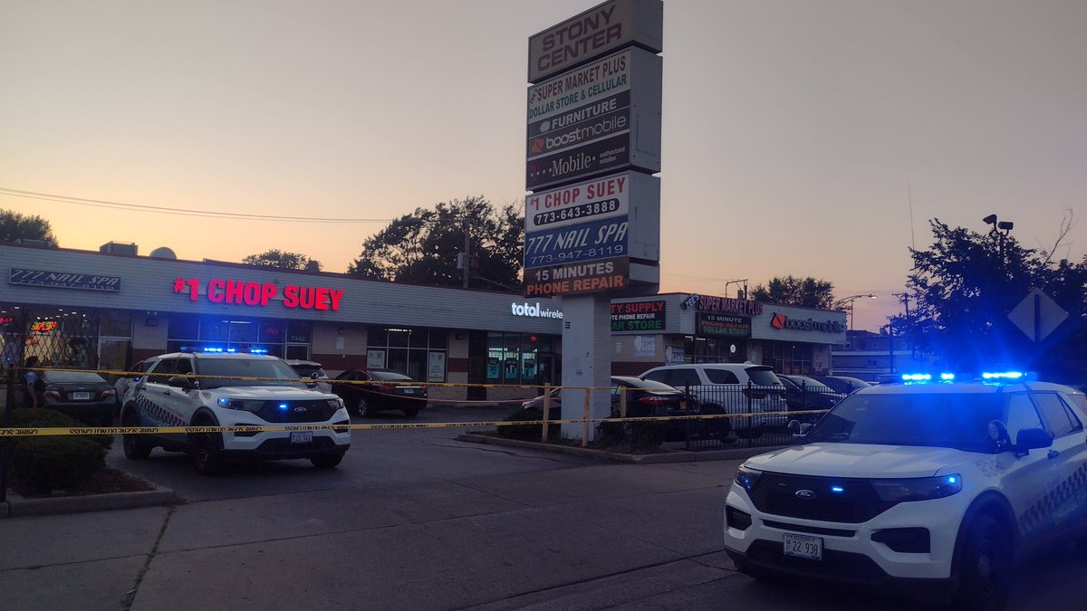 Homicide . 7300 block of S. Stony Island.  37-year-old male victim was in front of a commercial business when he was approached by an unknown female offender who produced a handgun and fired shots.